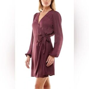 Socialite Deep Purple Wrap Dress